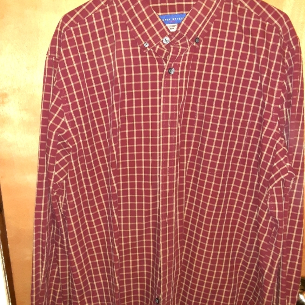 Mens long sleeve button down